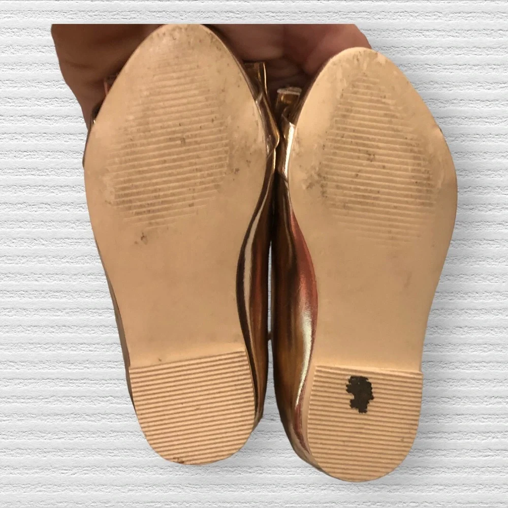 Janie & Jack METALLIC BOW FLATS